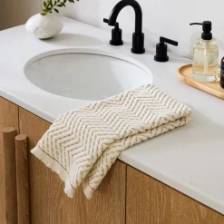 West Elm Herringbone Hand Towel