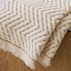 West Elm Herringbone Hand Towel