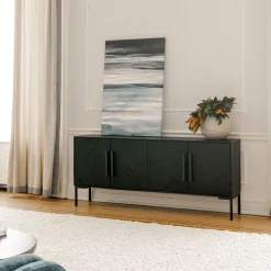 West Elm Herringbone Wood Buffet (77")