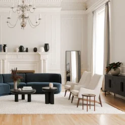 West Elm Herringbone Wood Buffet (77")