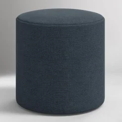 West Elm Hervey Bay Upholstered Drum Ottoman