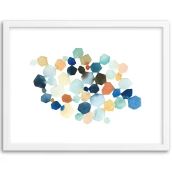 West Elm Hexagon Cluster II Framed Wall Art by Minted for