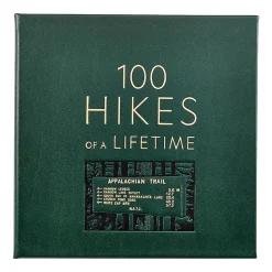West Elm 100 Hikes of a Lifetime Leather-Bound Book