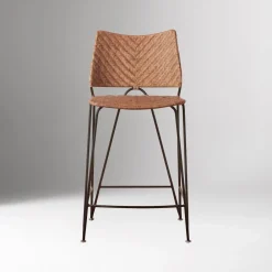 West Elm Hollingrive Rattan Counter Stool