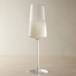 West Elm Horizon Lead-Free Crystal Champagne Flute Sets
