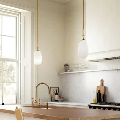 West Elm Imena Glass Pendant (6")
