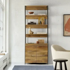West Elm Industrial Modular Open & Closed Storage (33")