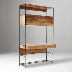 West Elm Industrial Modular Wall Desk & Helvetica Office Chair Set