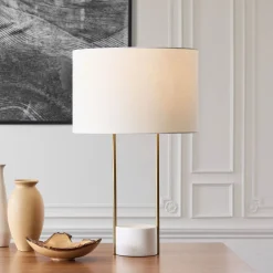 West Elm Industrial Outline Table Lamp (27")