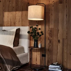 West Elm Industrial Shelf Floor Lamp (68")