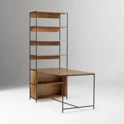 West Elm Industrial Storage Peninsula Desk (64")