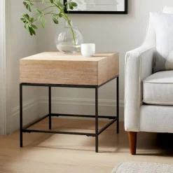 West Elm Industrial Storage Side Table (20")
