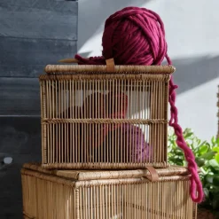 West Elm Irawaddy Rattan Baskets (Set of 2)