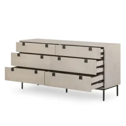 West Elm Iron & Acacia 6-Drawer Dresser (62")