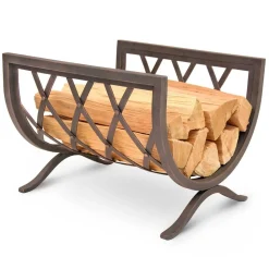 West Elm Iron Weave Wood Holder