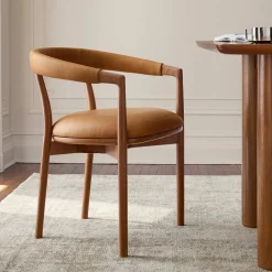West Elm Irvine Leather Dining Chair