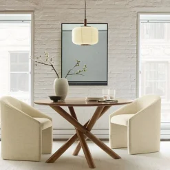 West Elm Jax Round Dining Table & Chairs Set