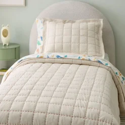 West Elm Jersey Grid Quilt & Shams