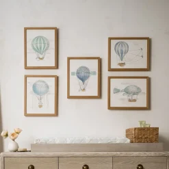 West Elm Joseph Altuzarra Hot Air Balloon Watercolor Wall Art