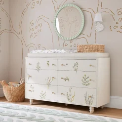Kids West Elm Joseph Altuzarra Painted Botanical Wide Dresser with Removable Topper (60")
