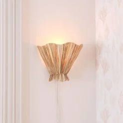 West Elm Josie Raffia Sconce (9")