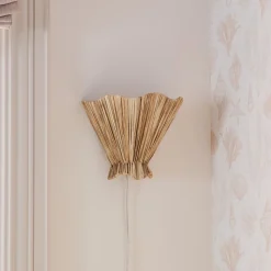 West Elm Josie Raffia Sconce (9")