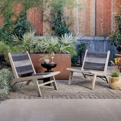 West Elm Julian Outdoor Rope Lounge Chair