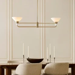 West Elm Juliette Linear 2-Light Chandelier (44")