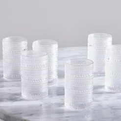West Elm Jupiter Beaded Drinking Glass (Set of 6)