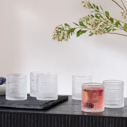 West Elm Jupiter Beaded Drinking Glass (Set of 6)