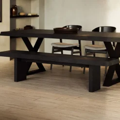 West Elm Justice Live Edge Acacia Dining Bench