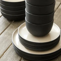 West Elm Kaloh Melamine Outdoor Dinnerware (Set of 16)