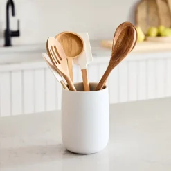 West Elm Kaloh Stoneware Utensil Holder