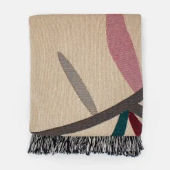 West Elm Karbon Market Cotton Wild Leaf Throw