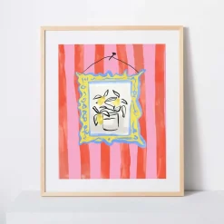 West Elm Kate Arends Framed Print - Citrus Bouquet