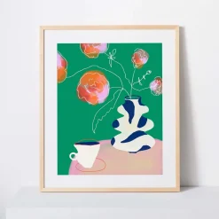 West Elm Kate Arends Framed Print - Morning Ranunculus