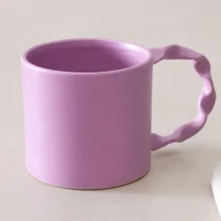 West Elm Keraclay Purple Glazed Stoneware