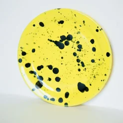 West Elm Keraclay Yellow Plate