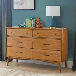 Kids West Elm Kids Mid-Century 6-Drawer Dresser (56")