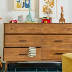 Kids West Elm Kids Mid-Century 6-Drawer Dresser (56")