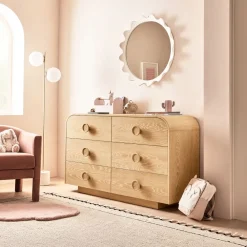 Kids West Elm Kids Statement Knob 6-Drawer Dresser (56")