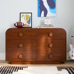 Kids West Elm Kids Statement Knob 6-Drawer Dresser (56")