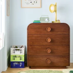 Kids West Elm Kids Statement Knob Narrow 4-Drawer Dresser (36")