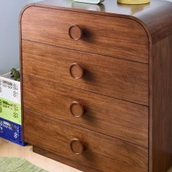 Kids West Elm Kids Statement Knob Narrow 4-Drawer Dresser (36")