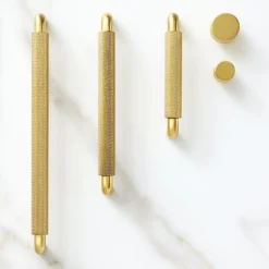 West Elm Knurled Drawer Hardware - Antique Brass