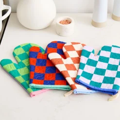 West Elm Krista Marie Young Checkered Oven Mitt