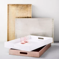 West Elm Lacquer Wood Trays (18" x 28")