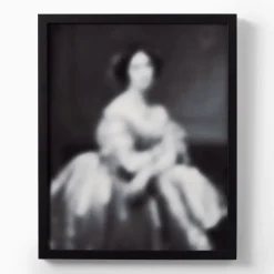 West Elm Lady in Blue Wall Art by Minted for