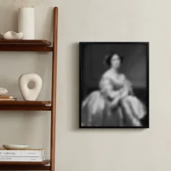 West Elm Lady in Blue Wall Art by Minted for