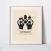 West Elm Élan Byrd Virtues of the Soul Framed Print - Strength
